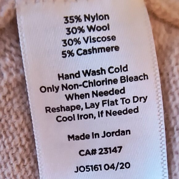 (3) Talbots V-Neck Sweaters - Tan, Lt. Rose, Blue - Size Petite Large - Picture 13 of 14